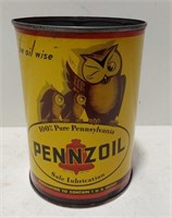 Pennzoil Motor Oil quart Owl can