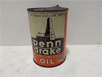Penn Drake Double Mileage Motor Oil quart can