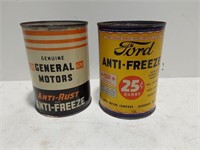 (2) Anti-freeze quart cans