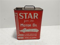 Star Motor Oil 2 gallon can
