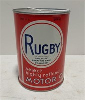 Rugby Motor Oil quart can