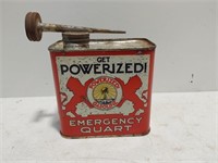 Powerized Emergency gasoline quart can