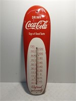 Coca-Cola cigar tin thermometer