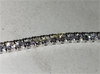 14K White Gold Diamond Bracelet W/Appraisal $43,0