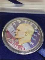 Eisenhower $1 1976-  Colorized .Y48