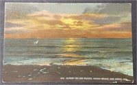 Vintage 4716 Sunset On The Pacific PPC
