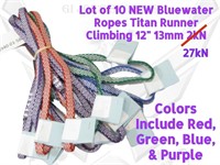 10 NEW Bluewater Rope Titan Runner Climbing Slings