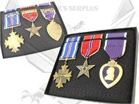3 WW II-Vietnam Medals Purple PH Heart Bronze Star