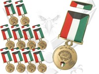 10 1991 Cased Liberation Kuwait Full Size Medals