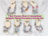 7 Fashion Jewelry Bracelet Earring Sets 4F1