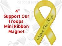10 New Support Troops Military Ribbon Mini Magnets