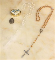 ROSARIES AND WAFER HOLDER