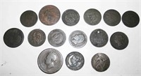 Early Lot of Foreign Large Cents - 1800"s