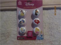 6 Ceramic Disney Princess Knobs In Package