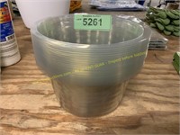 24ct Clear Plastic 6" Planters