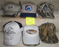 Lot of 6 Ducks Unlimited Baseball Hats
