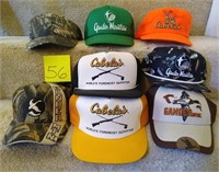 Lot of 8 Gander Mt. & Cabela's Hats