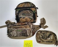 Lot of 3 Camo Fanny Pack & Pouch/Bag