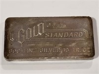 10oz .999 Fine Silver Art Bar by Gold Standard