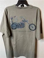 Salty Dog Skeleton Death Valley Motorcycle Shirt