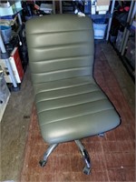 Leather Armless Office Chair