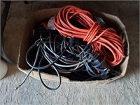 Box Of Various Electrical And Power Cords