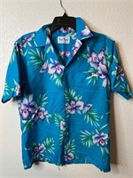Vintage Hawaiian Shirt Blue