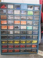 Tools 60 Drawer Storage Container With Contents