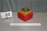 DOVETAILED BOX SET - LARGEST IS 5-1/2" W X 3" TALL