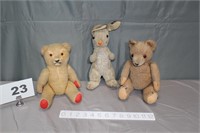 (3) EARLY 20TH CENTURY STUFFED TOYS