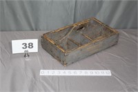 WOODEN TOTE - 14" WIDE X 5-1/2" TALL