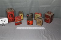 ASSORTMENT OF OLD TINS