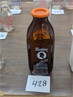 Borden's Amber Milk Bottle