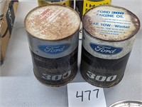Pair of Ford Oil Cans