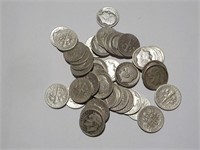 $4.30 Roosevelt Dimes Mixed Dates All S