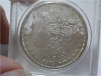 1879S Morgan Silver dollar about AU