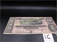 $10 Confederate note-1864