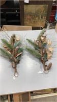 Faux Frosted Pine Cone Floral Sticks