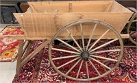 Large Wooden Wagon (W/ Wooden Wheels)