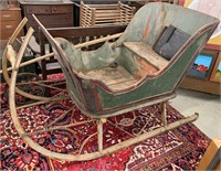 Antique Paint Decorated Sleigh