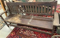 Antique Mission Oak Bench / Settee