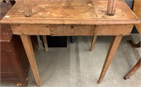 Primitive Softwood One Drawer Stand