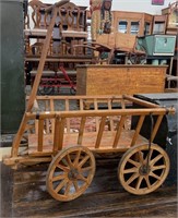 Antique Wooden Hay Wagon