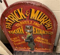 Paint Decorated Wooden Trade Sign (Patrick &