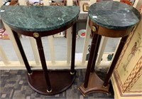 Pair Of Modern Marble Top Stands