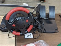 Dexxa Video Game Steering Wheel and Pedals