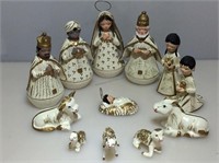 Vintage Nativity Scene. Some Damaged/Repaired.
