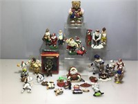 Assorted Holiday Ornaments & Figurines. Some
