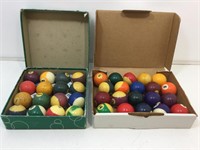 Assorted Poolballs. Not a Complete Set