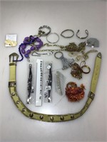 Assorted costume jewelry and more. Some New.